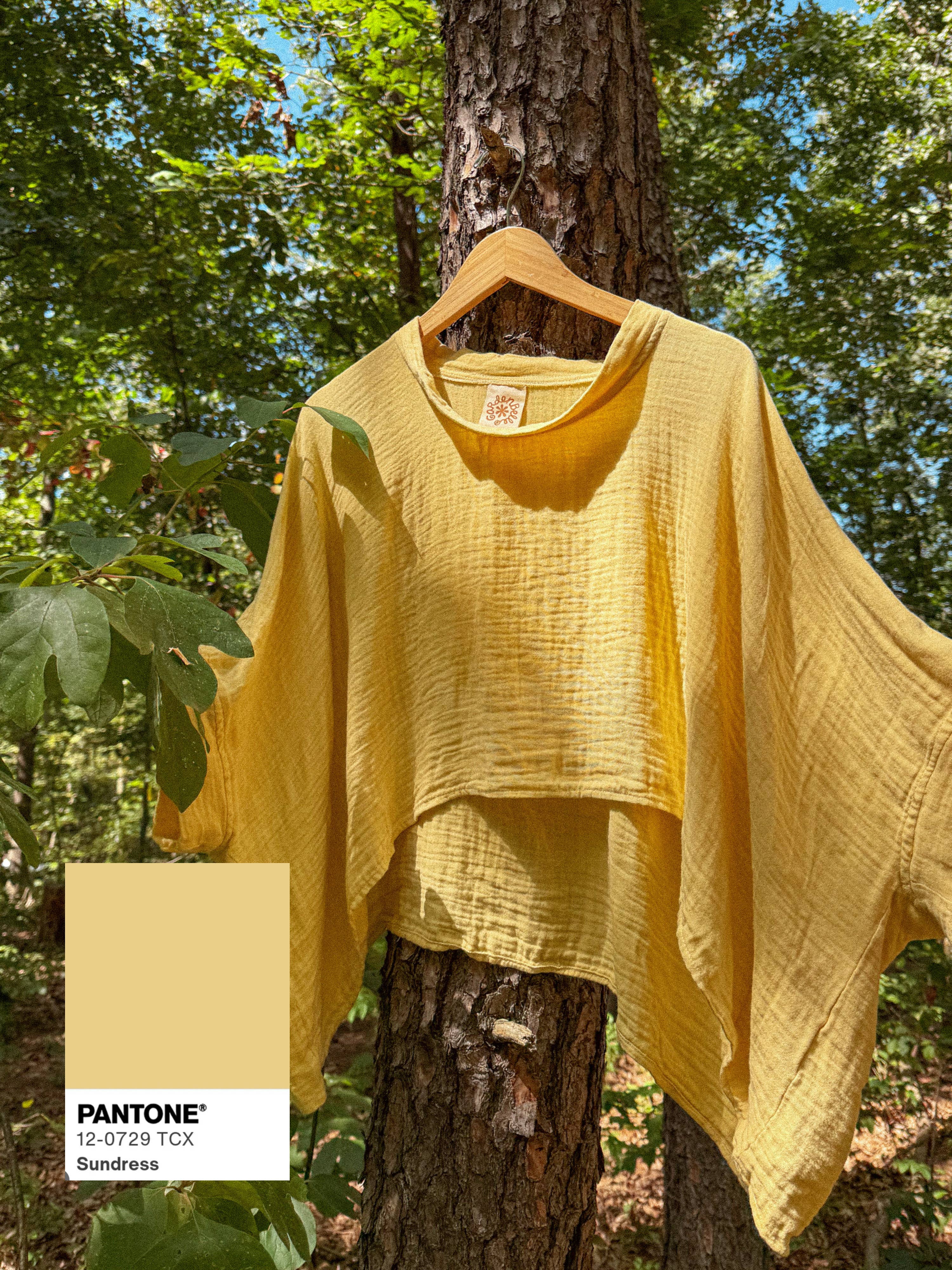 Gardenbelle Shop - Wholesale T-shirt (Zonder tekening) - Dames - Bohemien bamboo organisch katoenen t-shirt, losvallend en comfortabel11