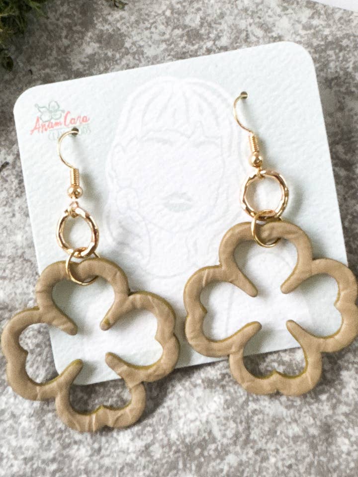 All You Can Be Drops-Polymer Clay Earrings for wholesale by Anam Cara Clay Goods