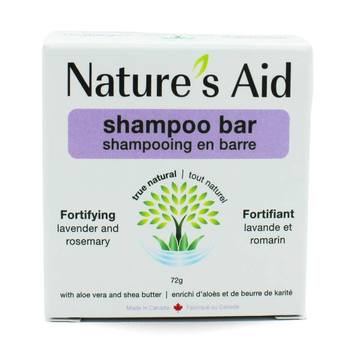Nature’s Aid | Solid Shampoo Bar Lavender & Rosemary for wholesale by Abundance Naturally Ltd.