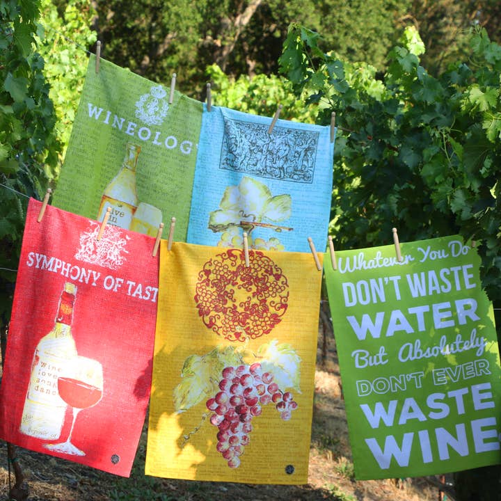 SIP - Vendita all'ingrosso Strofinacci - Asciugamano da cucina «Wine Series Green»5