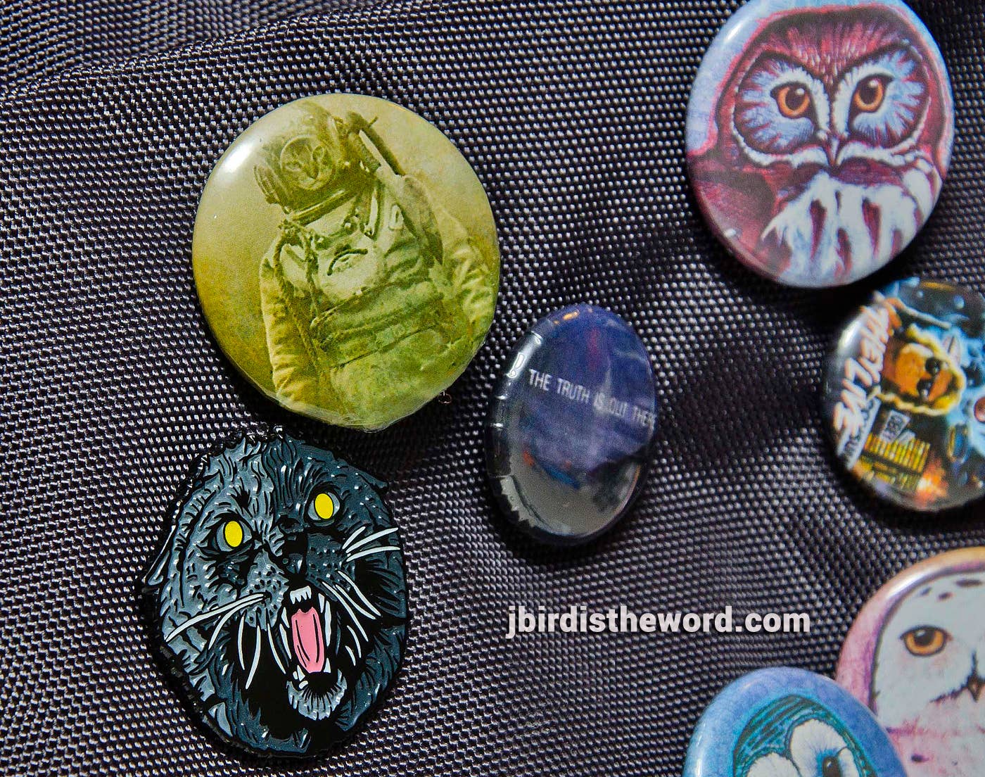 The Wild Oddisorium - Vente Épinglettes/boutons - Boutons de chat, épingles, badges, points de vente, chats drôles dans les vêtements, mignon24