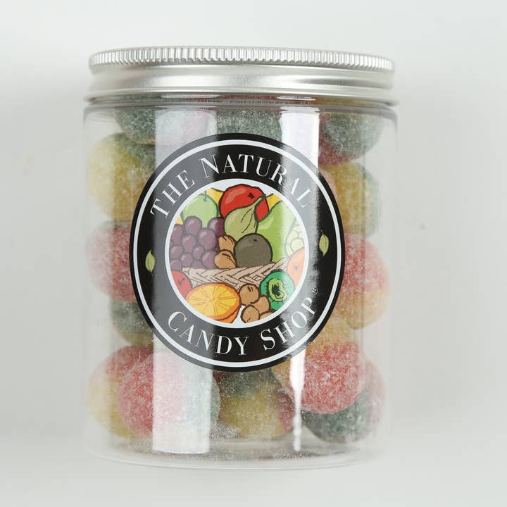 Natural Rosey Apples Candy Jar 200g Vegan for wholesale by The Original Candy Company