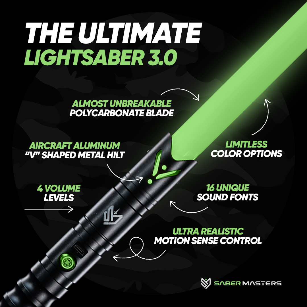 SaberMasters - Wholesale Toy Wand - Kids - The Ultimate Lightsaber 3.0 - "Victory" (Single Lightsaber Option)7