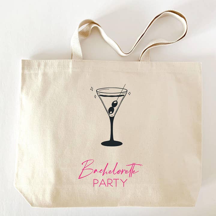 Bolsa de mano personalizada para fiesta de martinis: Regalo de bienvenida para despedida de soltera para venta al por mayor de MEGranger Totes