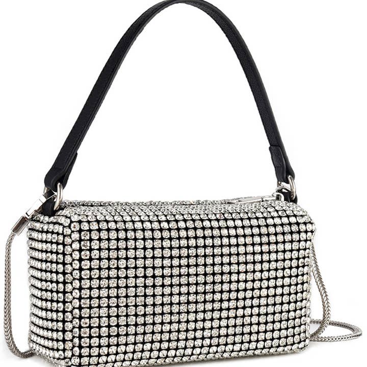 Ole - Wholesale Shoulder Bag - Women's - Rectangle Rhinestone Bag HB227619