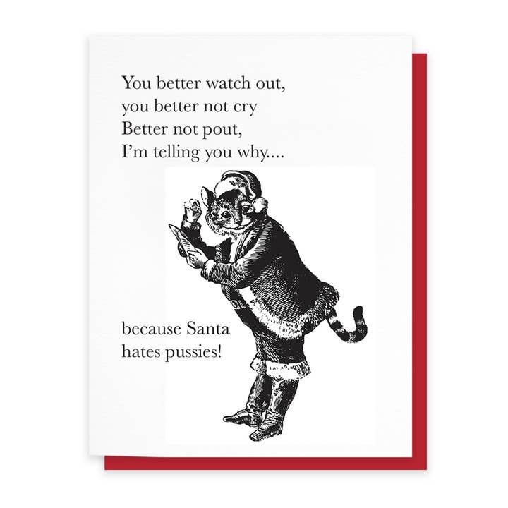 Cardideology – wholesale Julkort – Santa hatar mesar