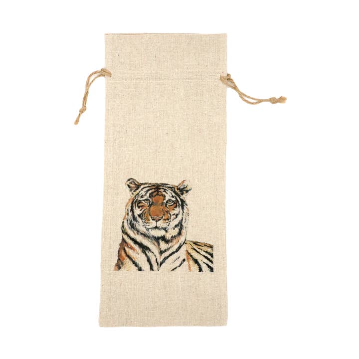 Tiger Wine Bag for wholesale by Mads Studio & Co.