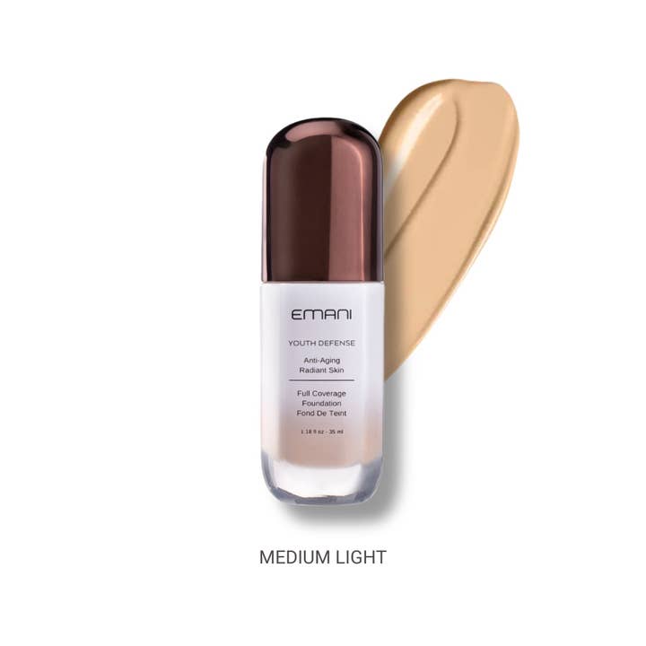 EMANI VEGAN COSMETICS - Wholesale Foundation - Youth Defense Niacinamide Full Cover Brightening Foundation7