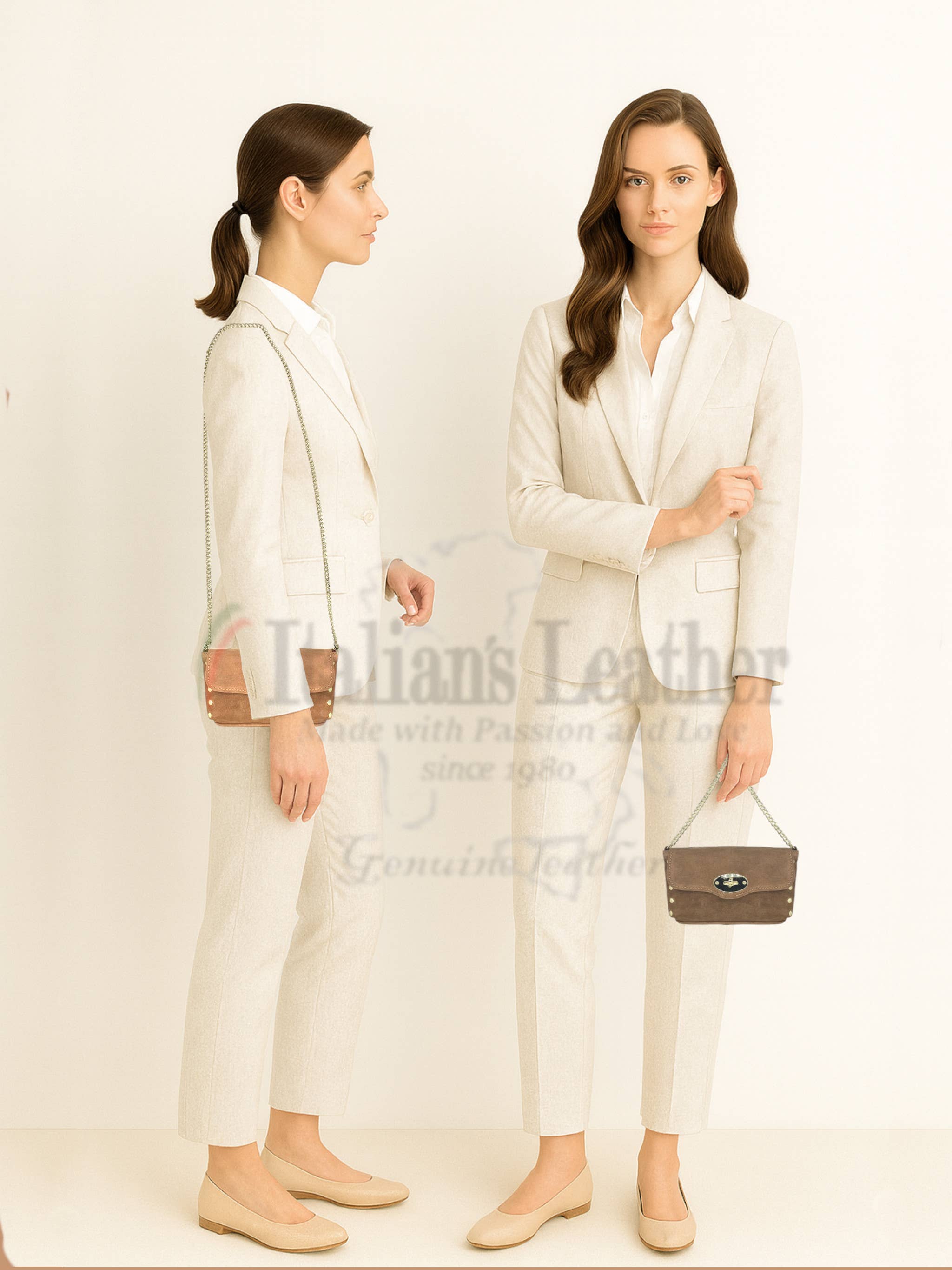 ITALIAN'S LEATHER - Wholesale Shoulder Bag - Women's - Laura Suede Leather Bag 25092513