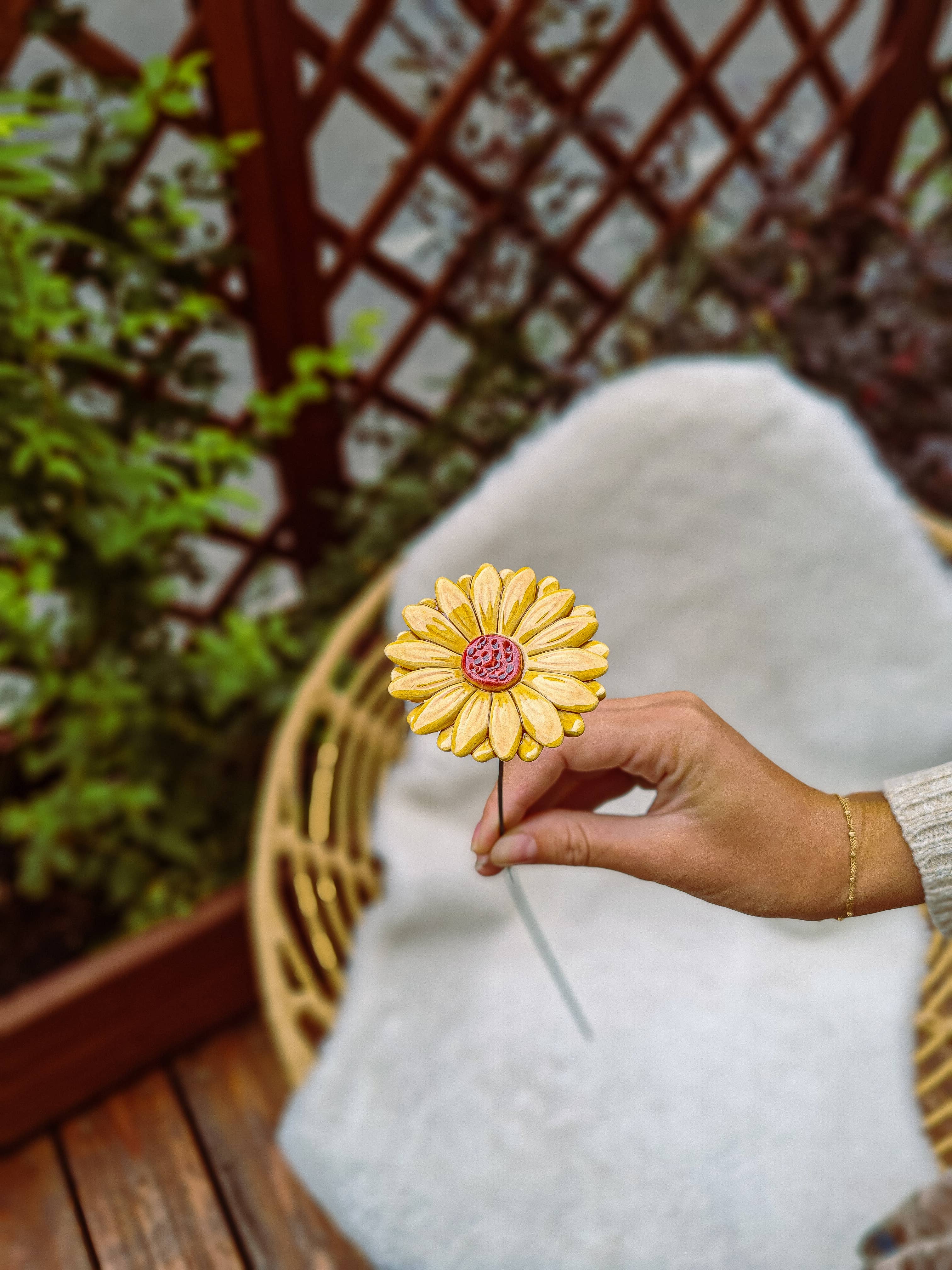 NaturoTheke – wholesale Artificial flowers – Gerbera diameter approx. 5 cm | 39 cm stem23