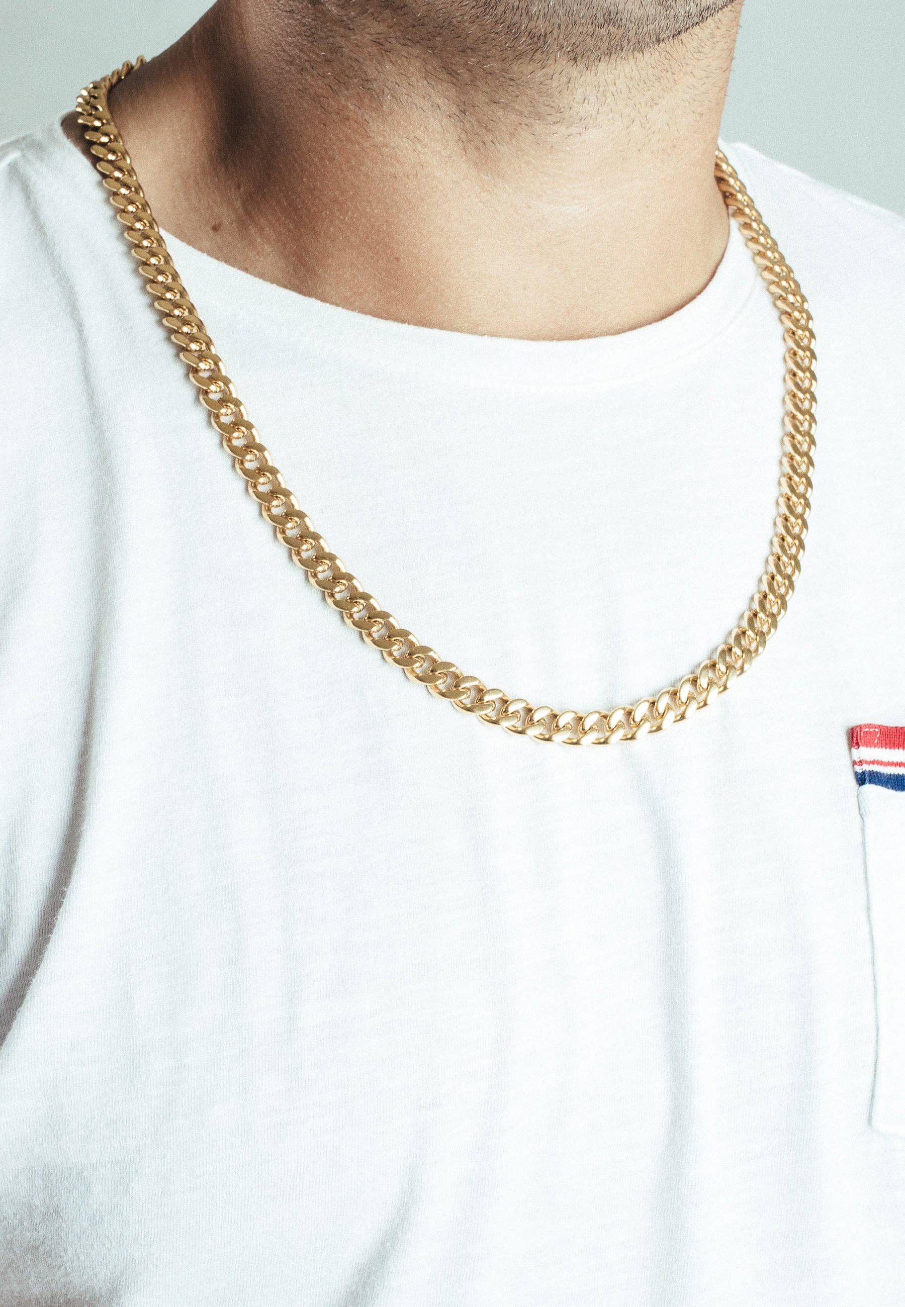 Blackskies - Wholesale Schakelketting - Fibra Ketting Goud - 9mm2