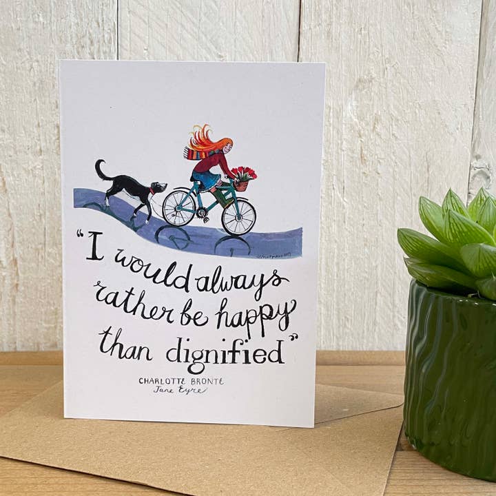 Eu sempre preferiria ser feliz do que um cartão de saudações dignas por atacado de Driftwood Designs