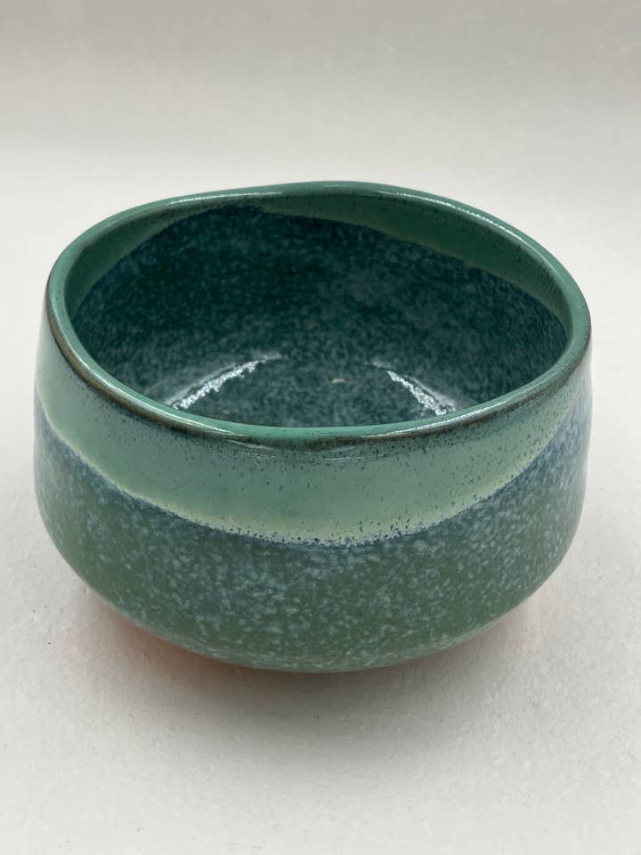 Yamasei Japanese Matcha Bowl - Blue/Green Gloss for wholesale by farmette