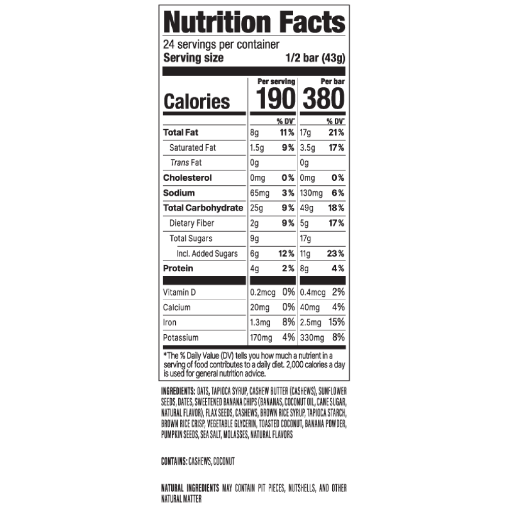 PROBAR - Wholesale Snack Bar - MEAL Banana Nut Bread Sleeve3