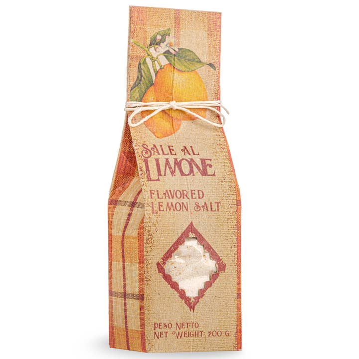Artigiani dei Sapori, Sicilian Sea Salt with Lemon,  7oz  (198g) for wholesale by Wholesale Italian Food