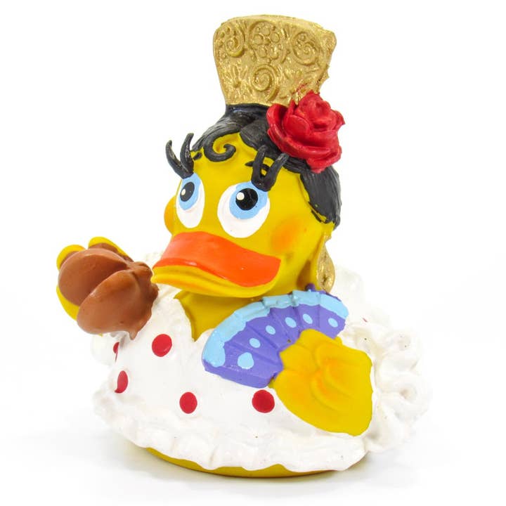 Ducks in the Window - Vente Jouet pour le bain – bébé - Canard en caoutchouc blanc, danseur espagnol
