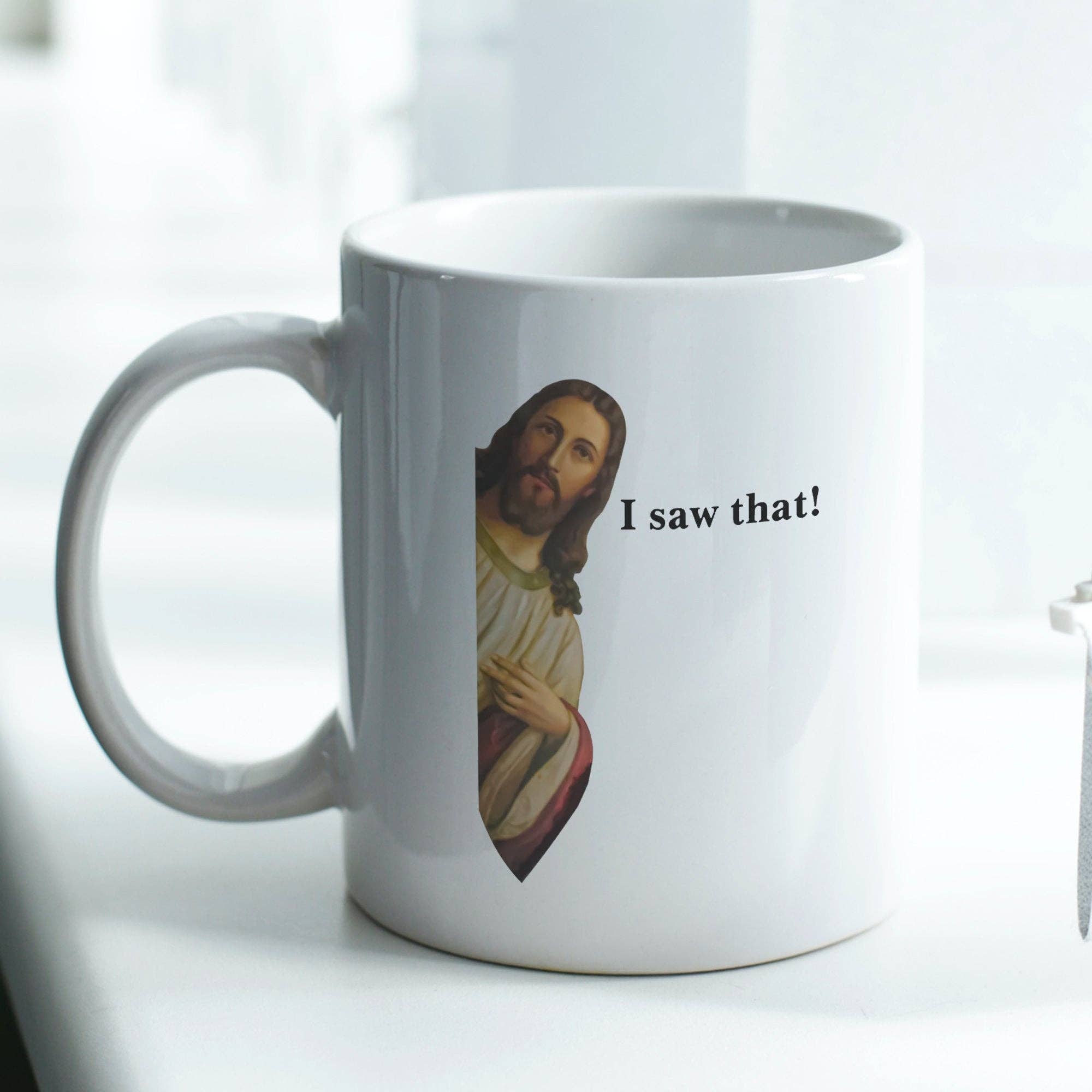 Sticker Bull - Wholesale Coffee Mug - Jesus I Saw That 11oz Coffee Mug5
