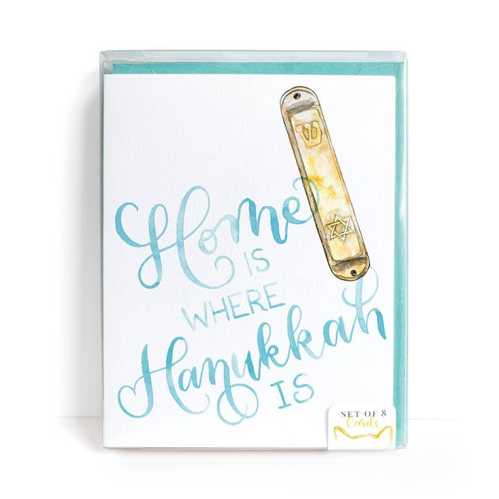Home is Where Hanukkah Is Cards, Set of 8 for wholesale by CharmCat