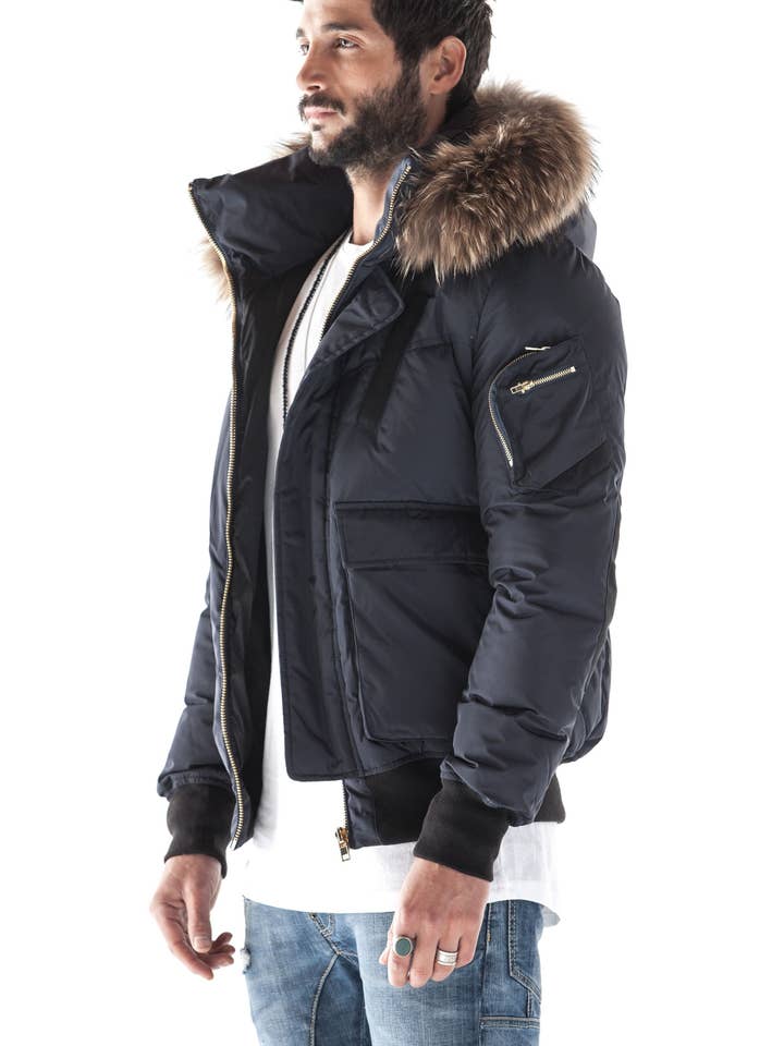 Burntlime - Wholesale Puffer Jacket - Men's - Carbon Bomber