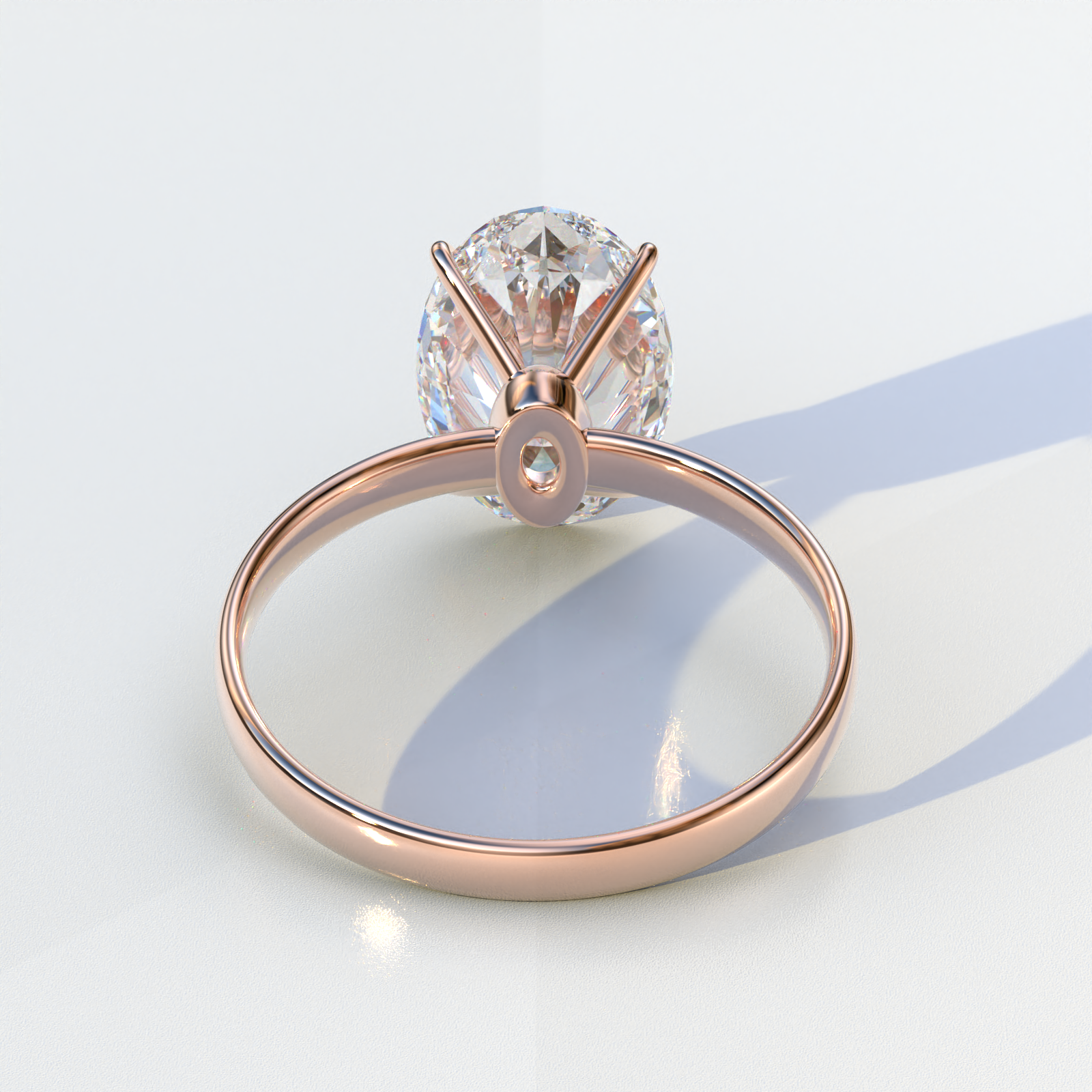 Mohana Jewels - Luxury - Wholesale Engagement Ring - 4 Carat Oval cut Lab Grown Diamond Solitaire Engagement Ring, E VVS Diamond - Cadris12