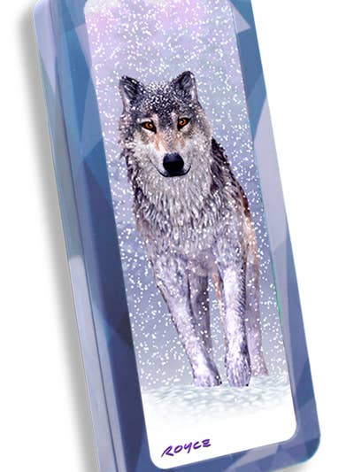 3D Royce Pencil Tin - Snow Wolf for wholesale by Artgame Ltd.