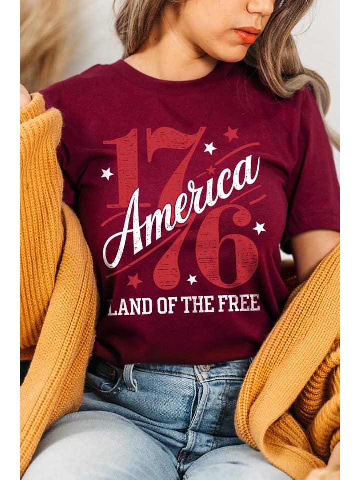 COLORBEAR - Wholesale T-Shirt (Graphic) - Women's - America 1776 Graphic Plus Tee9