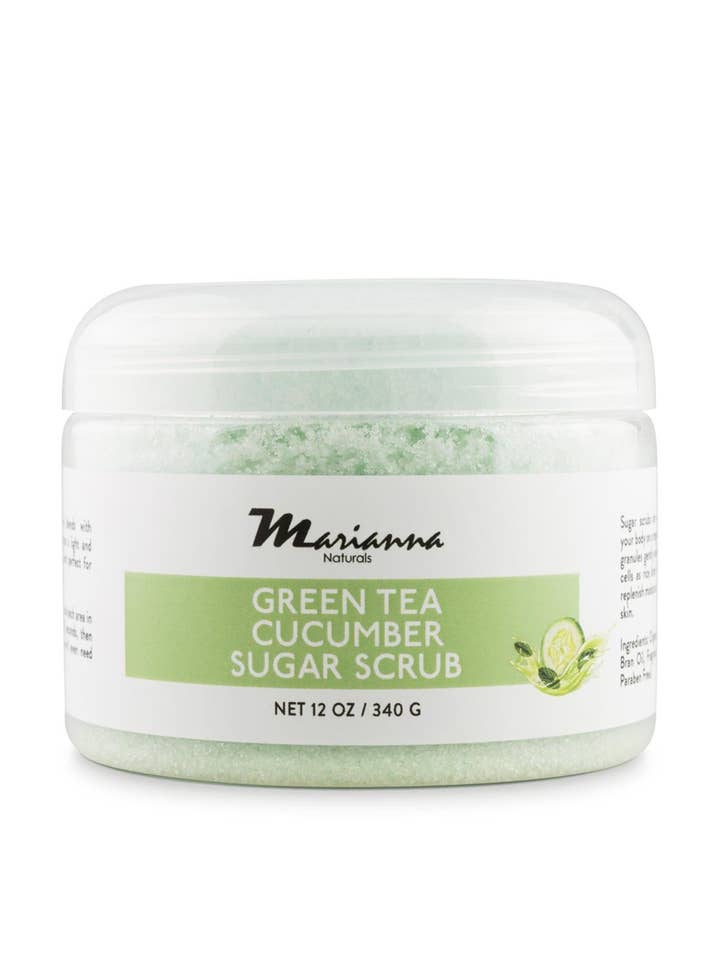 Grøn te Agurk Sugar Scrub for engroshandel hos Marianna Naturals Corp.
