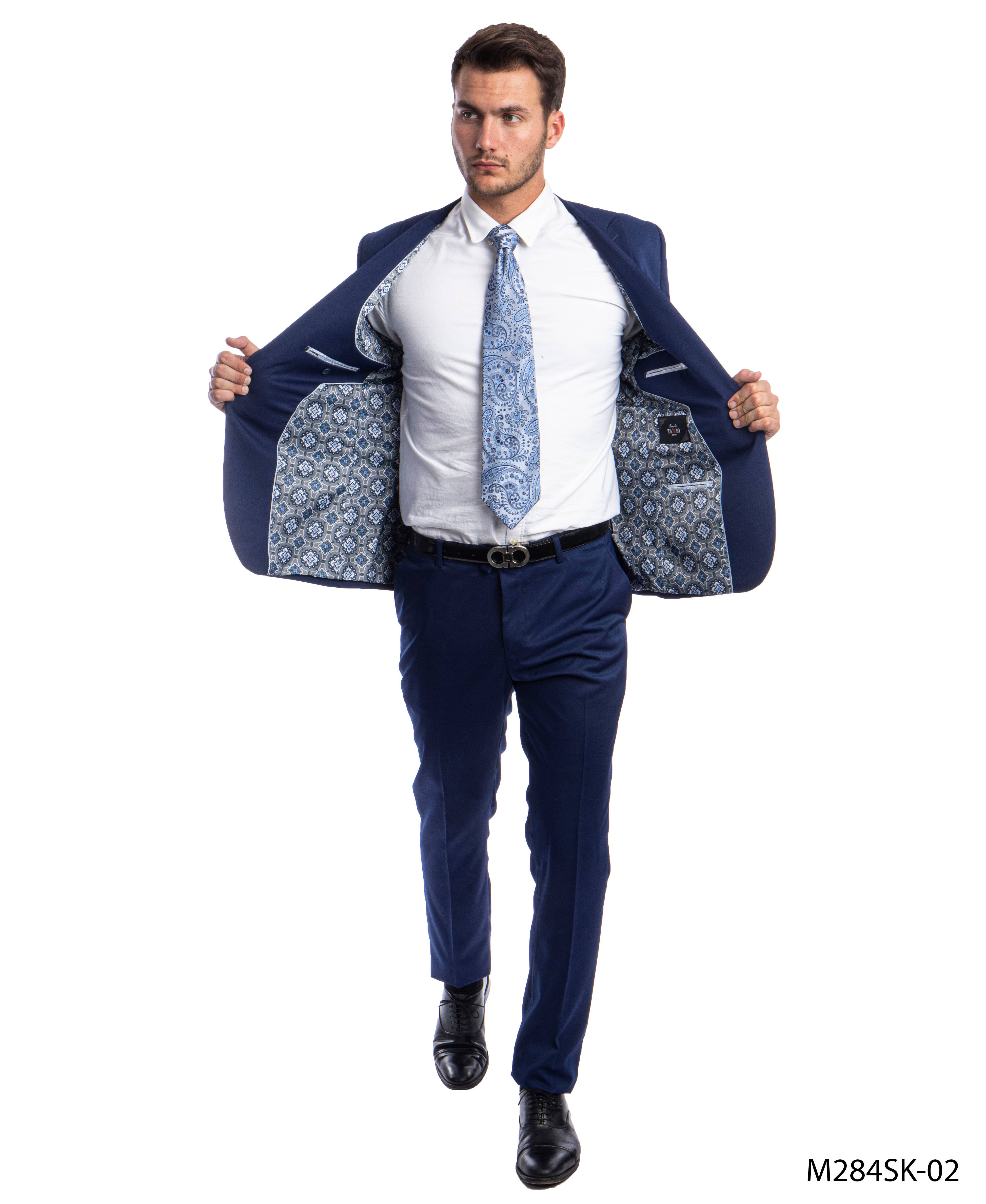 Fashion Mens Suits,2 PC Solid, Dark Blue for wholesale on Faire1