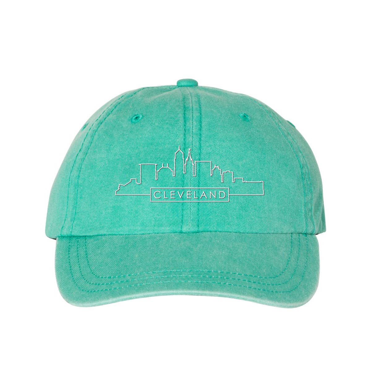 Lucky Luna Apparel - Vendita all'ingrosso Cappellino da baseball - Unisex - Cappello da papà Skyline Cleveland ricamato a pigmenti13