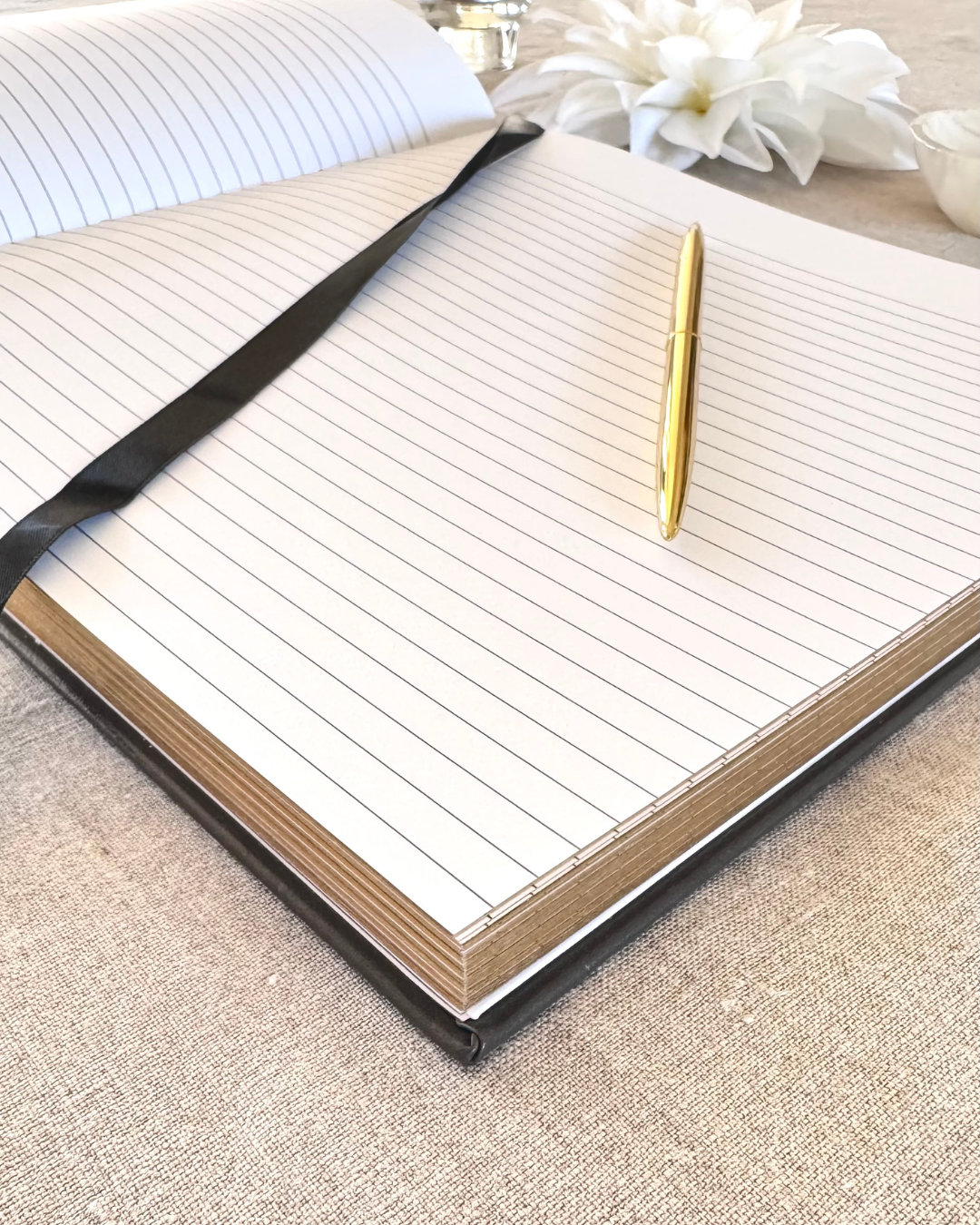 Premium Ivory Leather "Two Hearts - A Love Story" Couples Journal for wholesale on Faire10