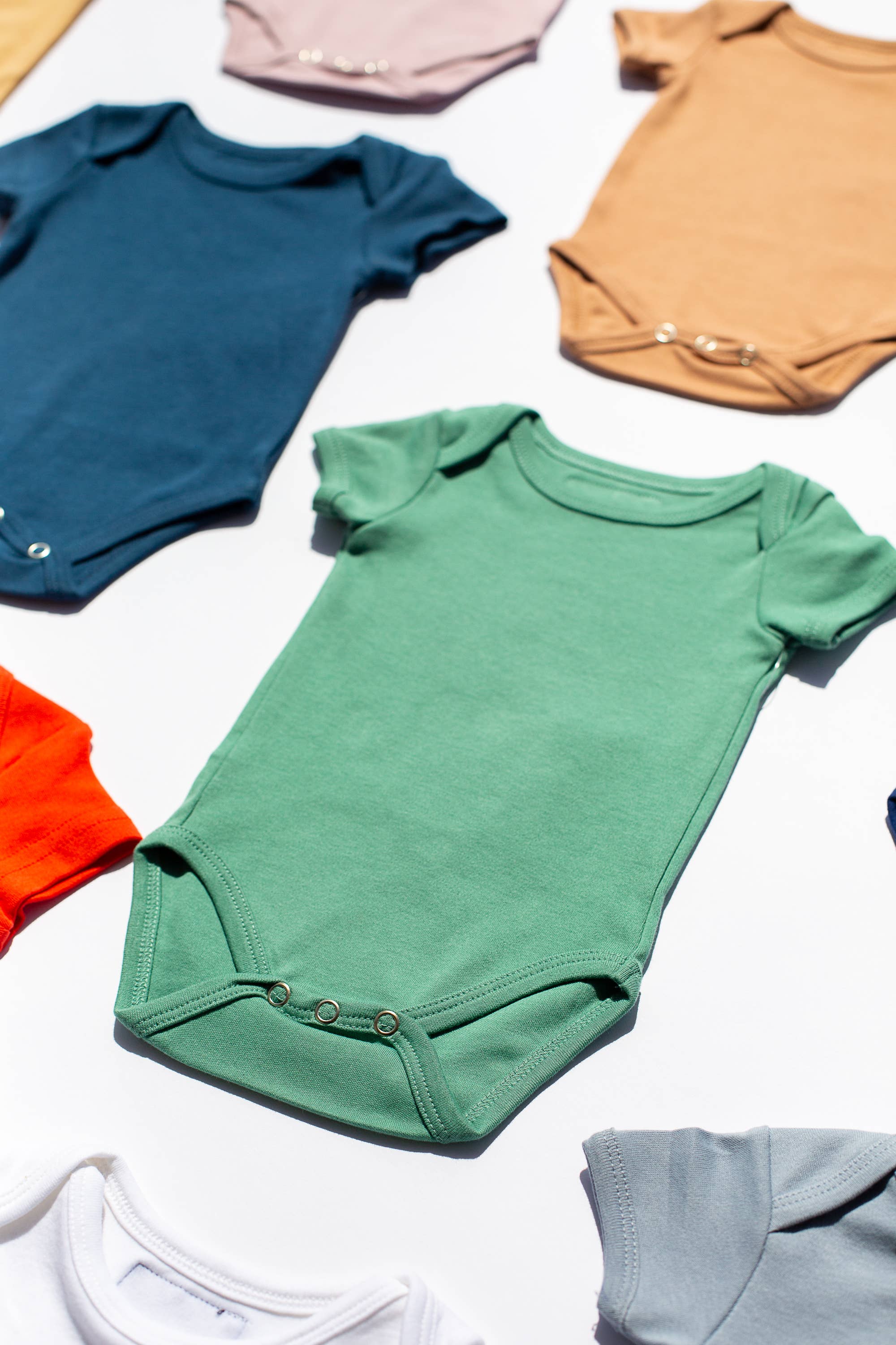 Modern Burlap - Wholesale Bodysuit (Non-Footed) - Baby - Organic Short Sleeve Bodysuit | Solids & Prints38