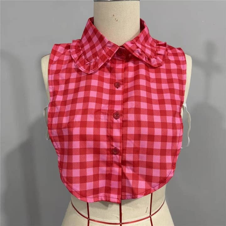 Detachable Shirt Collar With Colorful Lace for wholesale by kycozy