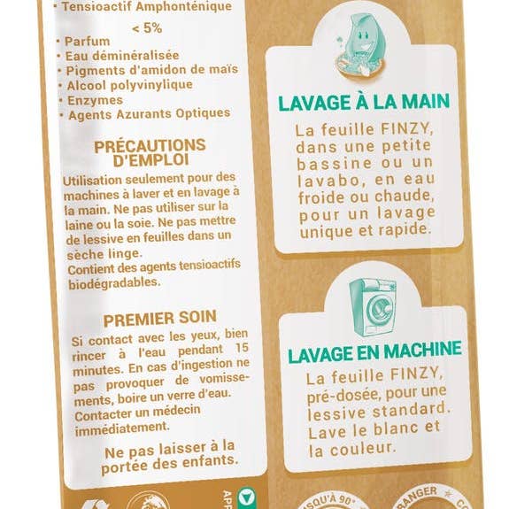 Finzy la lessive en feuille - Wholesale Laundry Detergent Powder/Pods - FINZY LAUNDRY SHEETS 1 WASH2