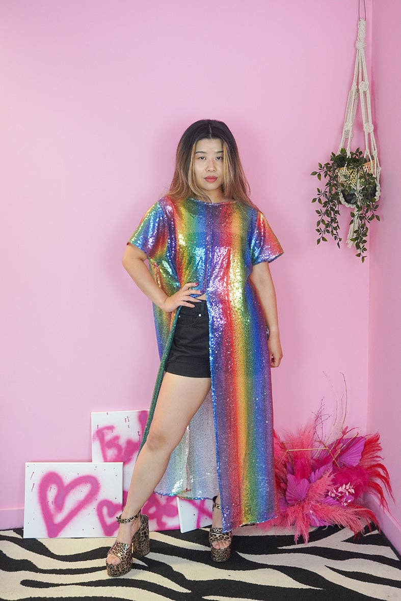 Isolated Heroes – wholesale Klänning - Dam – Neon Pastell Rainbow Split Klänning