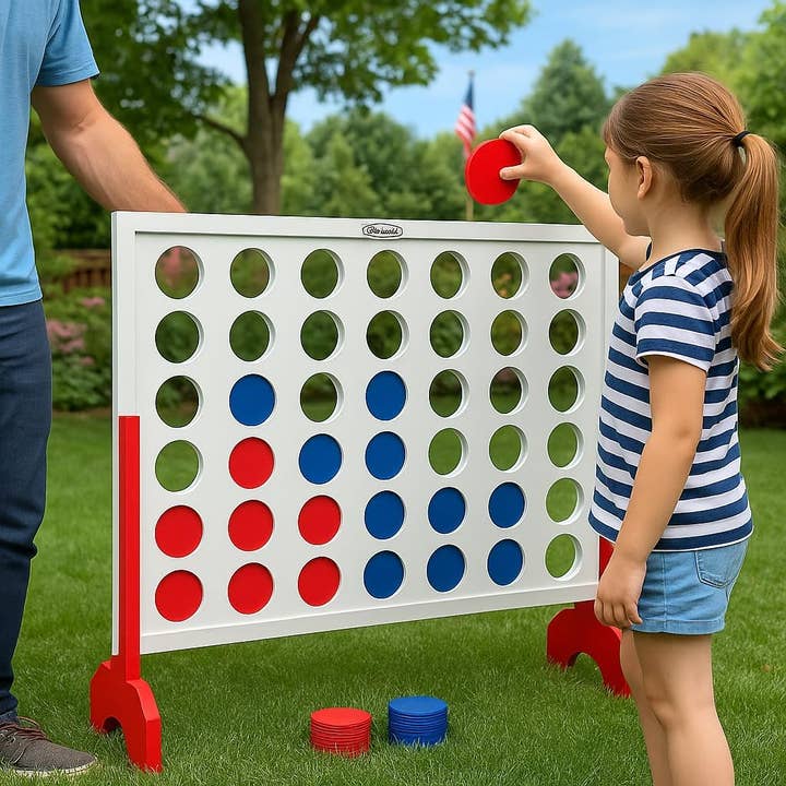 Ergodebrands - Wholesale Board Game - Bolaball 4 in a Row Tabletop Game – 4 to Score Game (Wooden)6