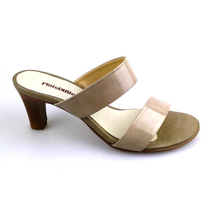 Fashionable mid heel Mule model 63030-01 for wholesale by Pinto Di Blu