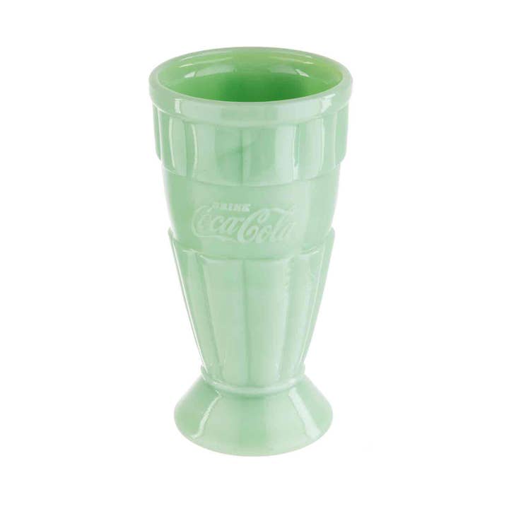 TableCraft Products Company - Wholesale Drinking Glass/Cup - Coca-Cola Jadeite Malt Cup, 16 oz, Set of 22