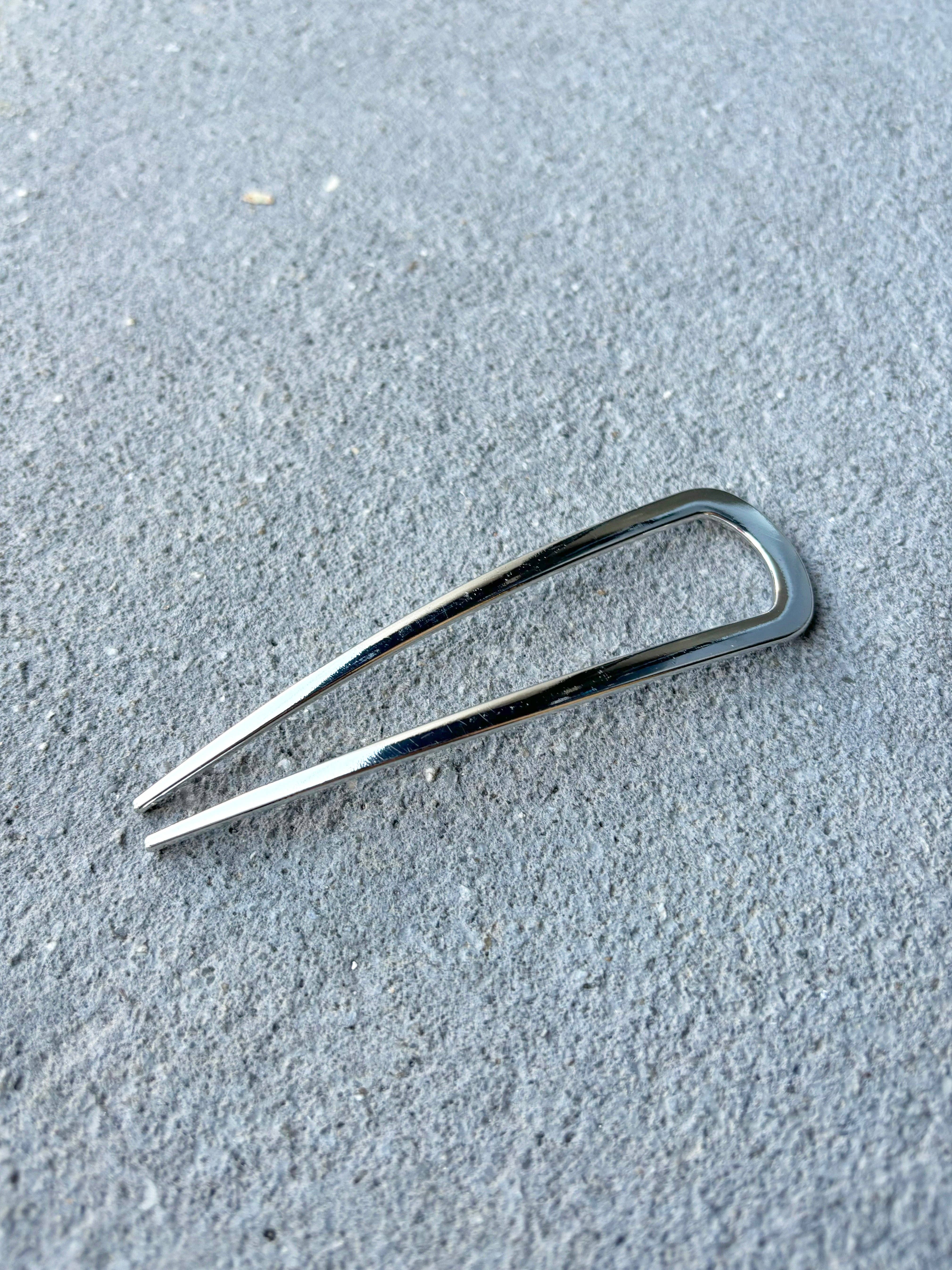 Angels Whisper Accessories - Wholesale Hair pin - Pheobe Plain French Pin in Silver (1pcs)