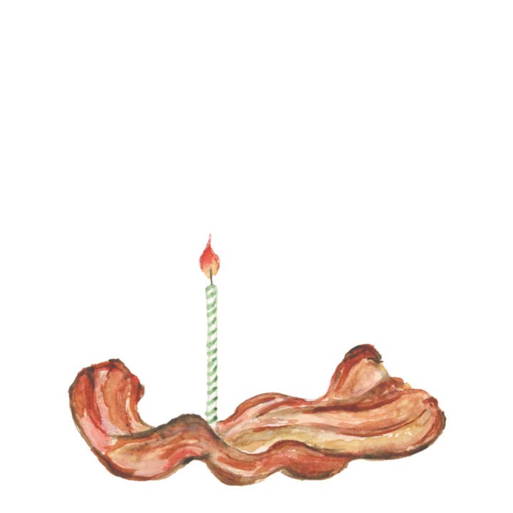 The Land of La - Wholesale Birthday Card - Bacon