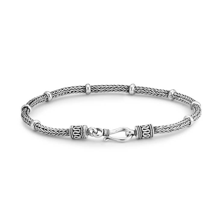 SS Woven Balinese Design Bracelet for wholesale by Eli Pebble