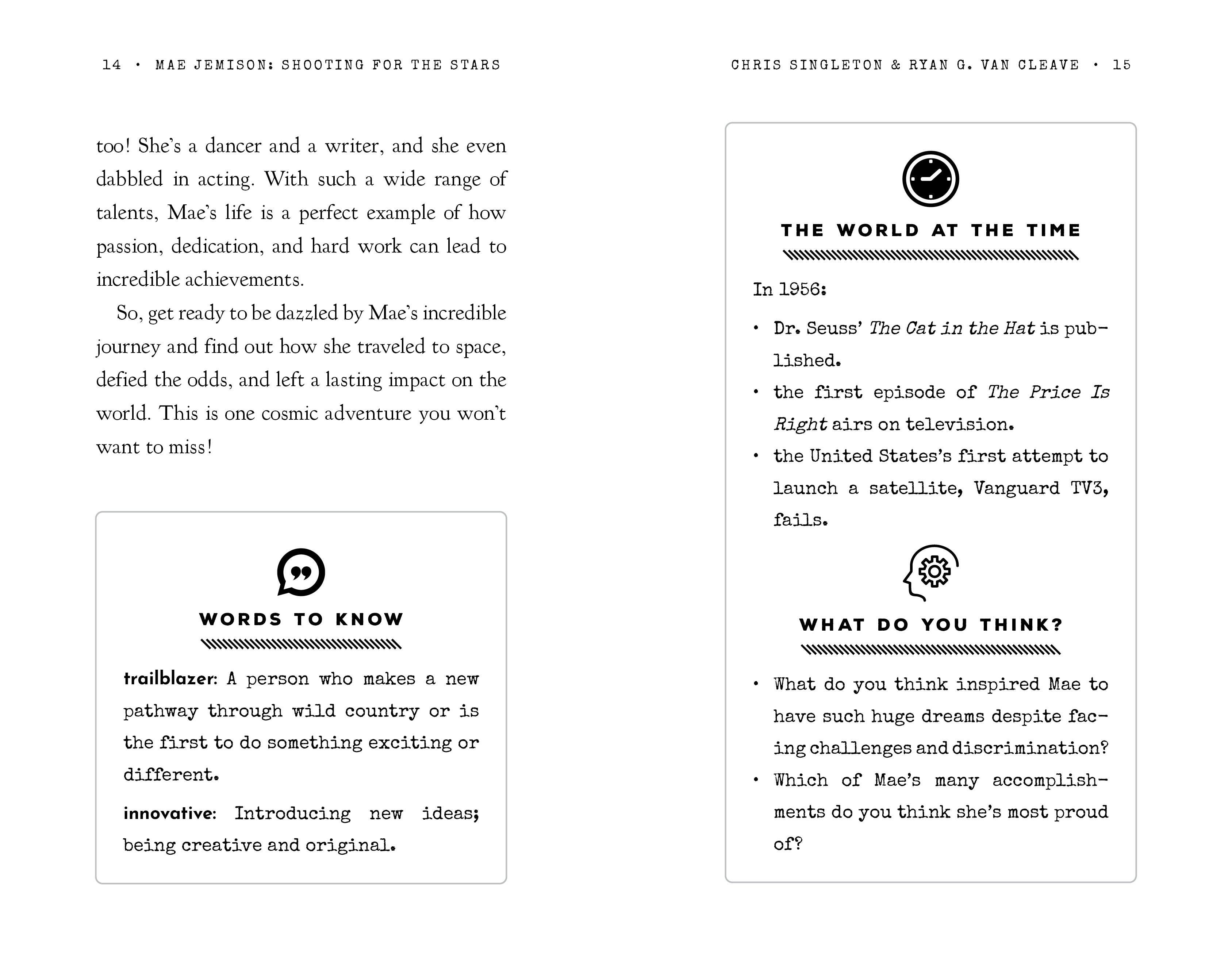 Bushel & Peck Books - Wholesale Biography & Memoir - Black History Heroes: Mae Jemison3