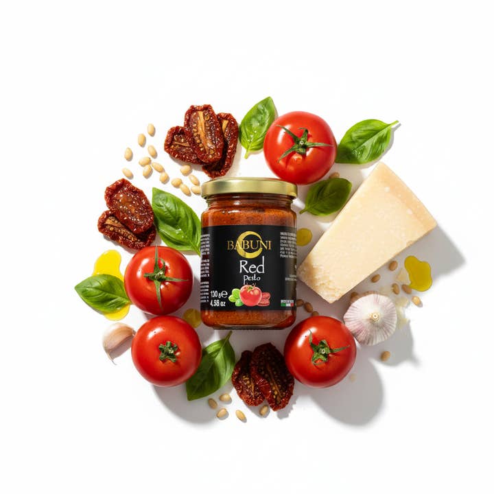 Sauce Pesto Rouge pour la vente par BABUNI Gourmet & Specialties