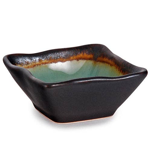 Midori Kanyu 2.75" Square Shaped Porcelain Sauce Dish for wholesale by Urban Tokyo