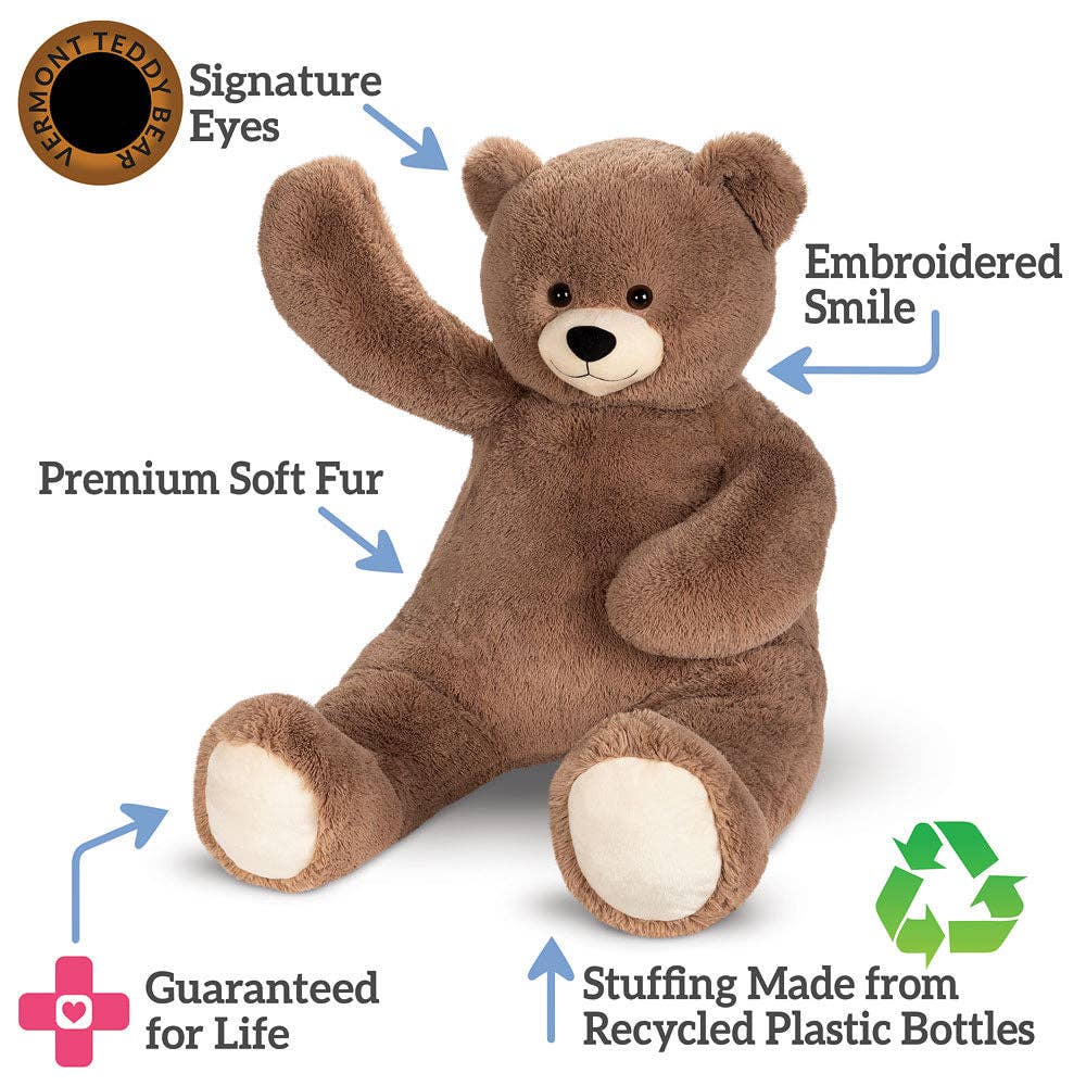 Vermont Teddy Bear - Wholesale Stuffed/Plush Toy - Kids & Baby - 4 Ft. Cuddle Teddy Bear1