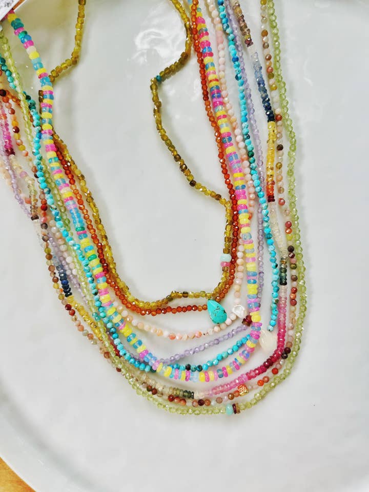 Silkies: Silk & Gmestone necklaces for wholesale by Love & Nova