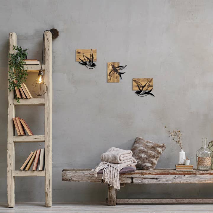 MA-333 Wood Metal Wall Painting for wholesale by STUDIO BYLAMP