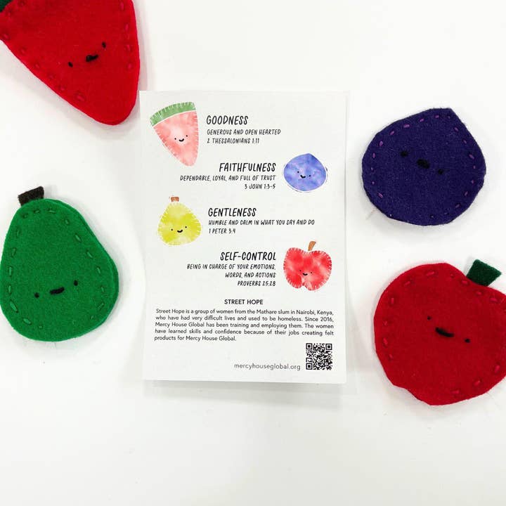 Mercy House Global - Wholesale Finger Puppet - Kids & Baby - Fruit of the Spirit Finger Puppets