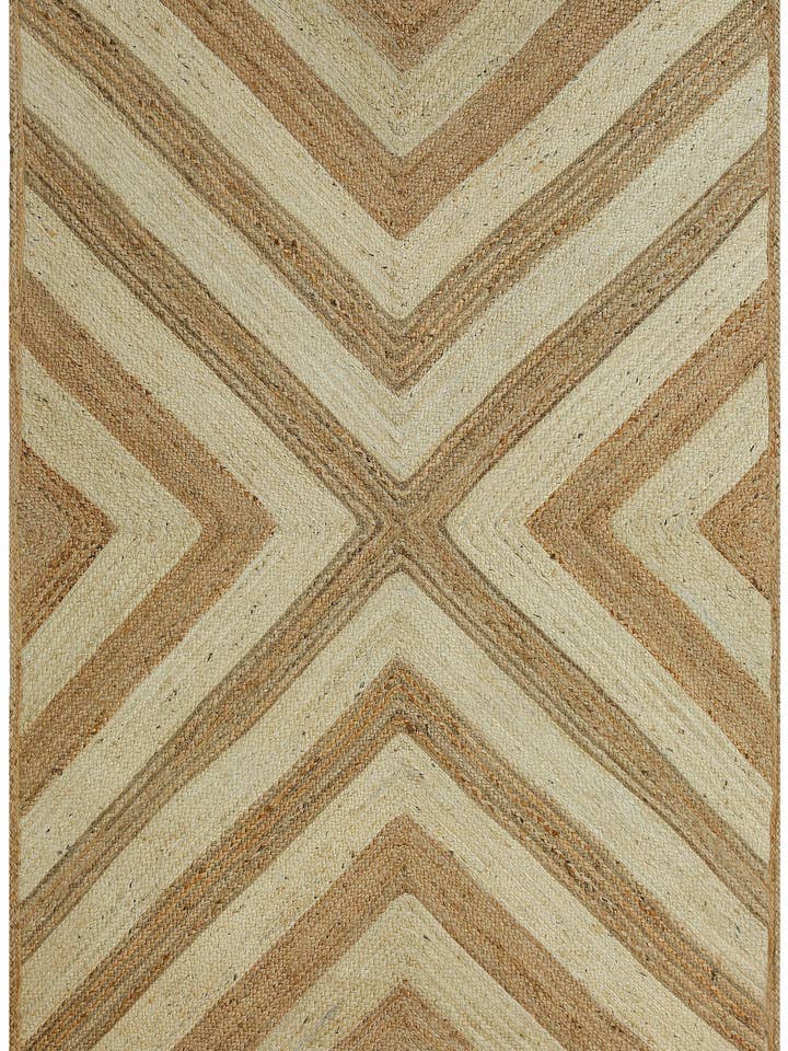 Abani Jute JUT100A Natural Fiber White Natural Area Rug for wholesale by Abani Rugs
