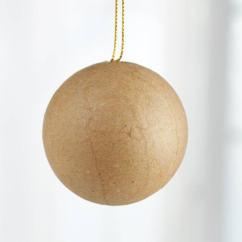 Factory Direct Craft - Wholesale Ornament Set - 2" Paper Mache Ball Ornament5