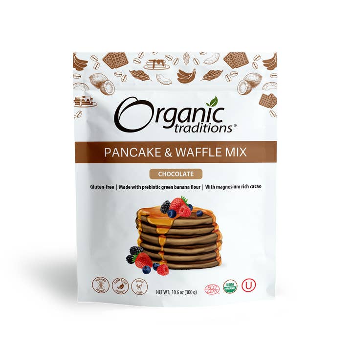 Organic Traditions - Wholesale Pancake mix - Pancake & Waffle Mix - Chocolate